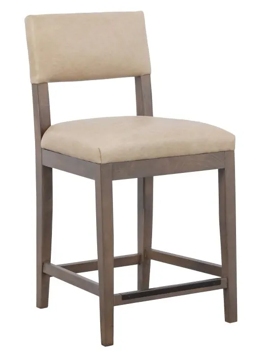 Fairfield Furniture L-1300-C7 Silas Armless Counter Stool, Leather, with Finish Choices Fairfield Furniture L-1300-C7 Silas Armless Counter Stool, Leather, with Finish Choices