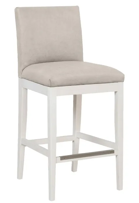 Fairfield Furniture L-1301-07-L Nova Armless Bar Stool, Leather, Linen Finish Fairfield Furniture L-1301-07-L Nova Armless Bar Stool, Leather, Linen Finish