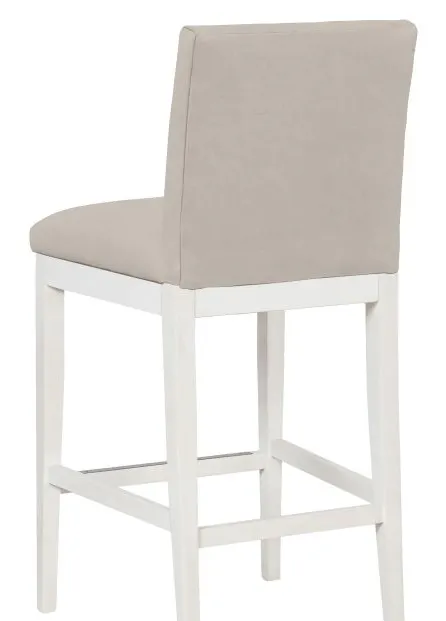 Fairfield Furniture L-1301-07-L Nova Armless Bar Stool, Leather, Linen Finish Fairfield Furniture L-1301-07-L Nova Armless Bar Stool, Leather, Linen Finish