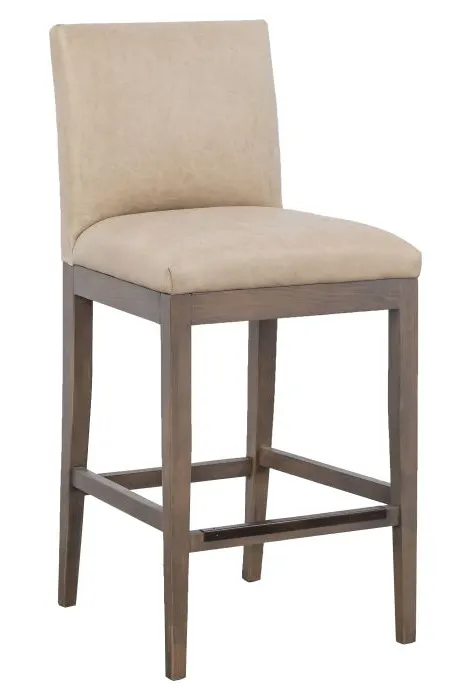 Fairfield Furniture L-1301-07-M Nova Armless Bar Stool, Leather, Mica Finish Fairfield Furniture L-1301-07-M Nova Armless Bar Stool, Leather, Mica Finish