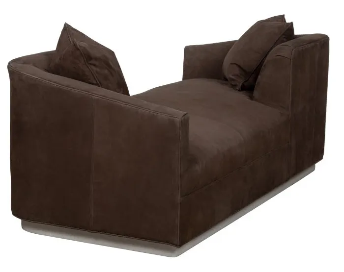 Fairfield Furniture L-2103-55 Coco Tete-A-Tete Conversation Sofa, Leather Fairfield Furniture L-2103-55 Coco Tete-A-Tete Conversation Sofa, Leather
