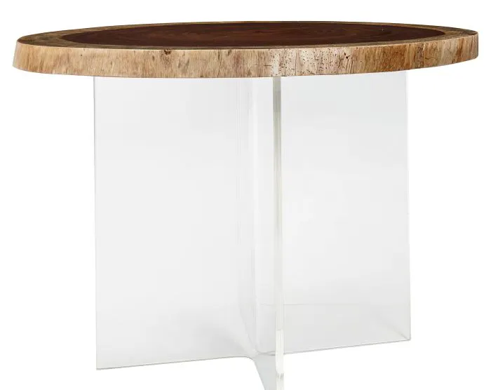 Fairfield Furniture LEAW-DT Acrylic Wedge Dining Height Base Fairfield Furniture LEAW-DT Acrylic Wedge Dining Height Base