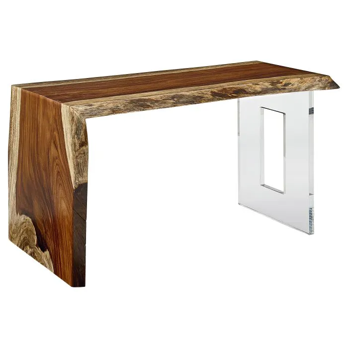 Fairfield Furniture LE54-WD Natural Guanacaste 54″ Waterfall Desk