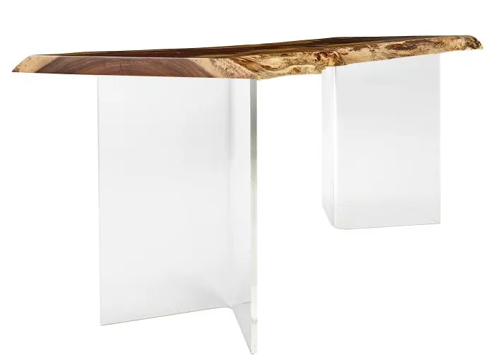 Fairfield Furniture LEAW-DT Acrylic Wedge Dining Height Base Fairfield Furniture LEAW-DT Acrylic Wedge Dining Height Base