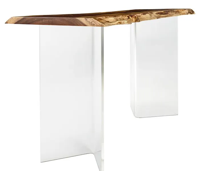 Fairfield Furniture LEAW-PT Acrylic Wedge Bar Height Base Fairfield Furniture LEAW-PT Acrylic Wedge Bar Height Base