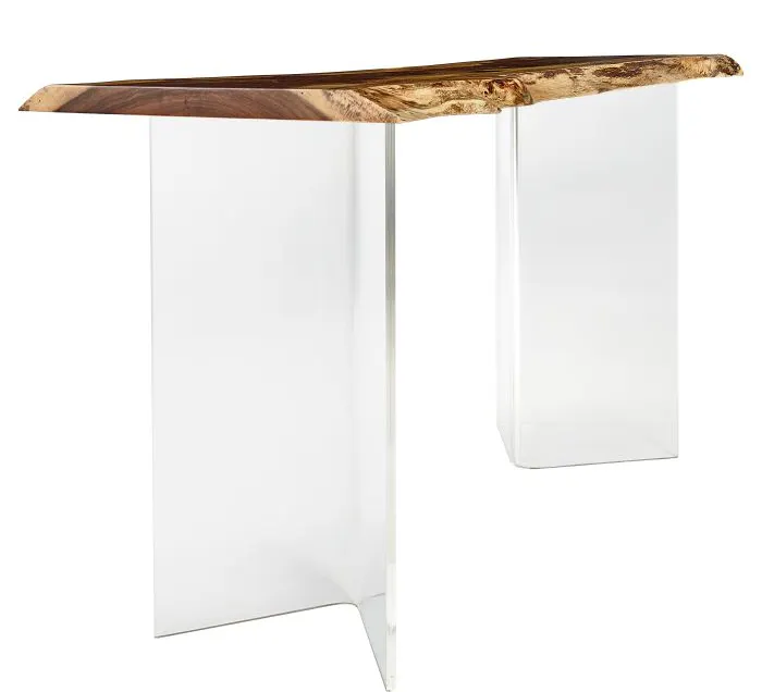 Fairfield Furniture LEAW-PT Acrylic Wedge Bar Height Base Fairfield Furniture LEAW-PT Acrylic Wedge Bar Height Base