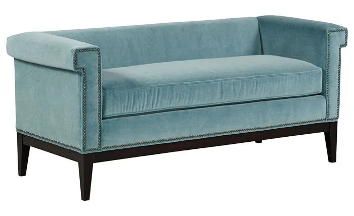 Fairfield Furniture S-33LF-10 Greek Key Arm with Loose Seat Bench Fairfield Furniture S-33LF-10 Greek Key Arm with Loose Seat Bench