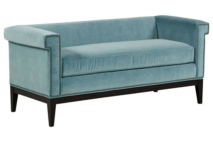 Fairfield Furniture S-33LF-10 Greek Key Arm with Loose Seat Bench Fairfield Furniture S-33LF-10 Greek Key Arm with Loose Seat Bench
