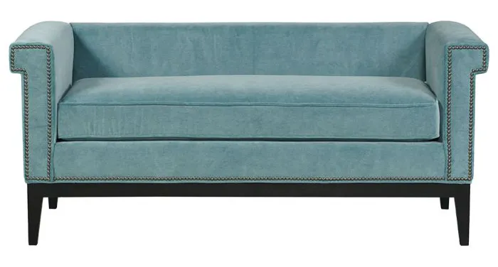 Fairfield Furniture S-33LF-10 Greek Key Arm with Loose Seat Bench Fairfield Furniture S-33LF-10 Greek Key Arm with Loose Seat Bench