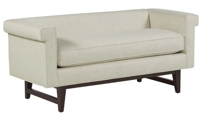 Fairfield Furniture S-33LH-10 Greek Key Arm with Loose Seat Bench Fairfield Furniture S-33LH-10 Greek Key Arm with Loose Seat Bench