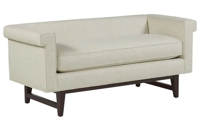 Fairfield Furniture S-33LH-10 Greek Key Arm with Loose Seat Bench Fairfield Furniture S-33LH-10 Greek Key Arm with Loose Seat Bench
