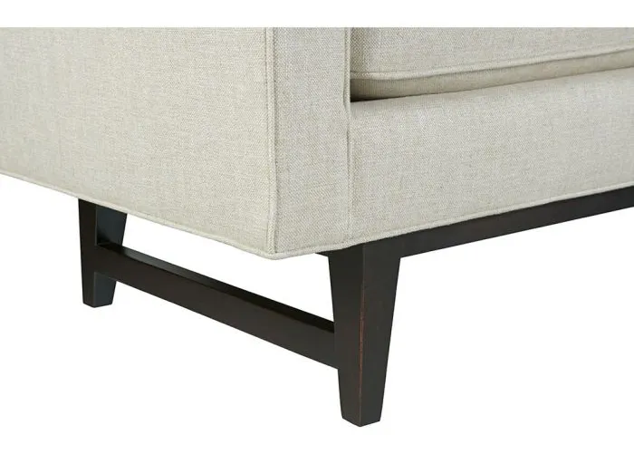 Fairfield Furniture S-33LH-10 Greek Key Arm with Loose Seat Bench Fairfield Furniture S-33LH-10 Greek Key Arm with Loose Seat Bench