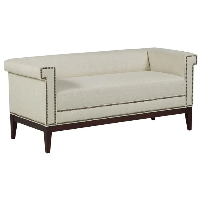 Fairfield Furniture S-33TF-10 Greek Key Arm with Tight Seat Bench