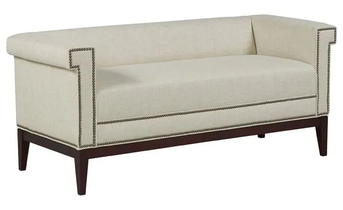 Fairfield Furniture S-33TF-10 Greek Key Arm with Tight Seat Bench Fairfield Furniture S-33TF-10 Greek Key Arm with Tight Seat Bench