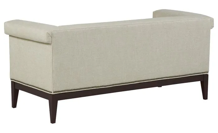 Fairfield Furniture S-33TF-10 Greek Key Arm with Tight Seat Bench Fairfield Furniture S-33TF-10 Greek Key Arm with Tight Seat Bench