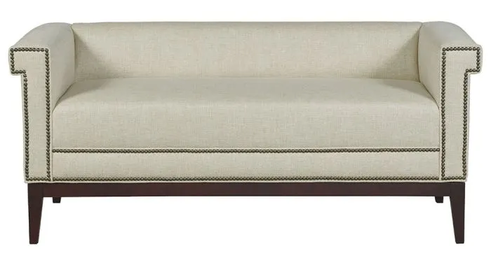 Fairfield Furniture S-33TF-10 Greek Key Arm with Tight Seat Bench Fairfield Furniture S-33TF-10 Greek Key Arm with Tight Seat Bench