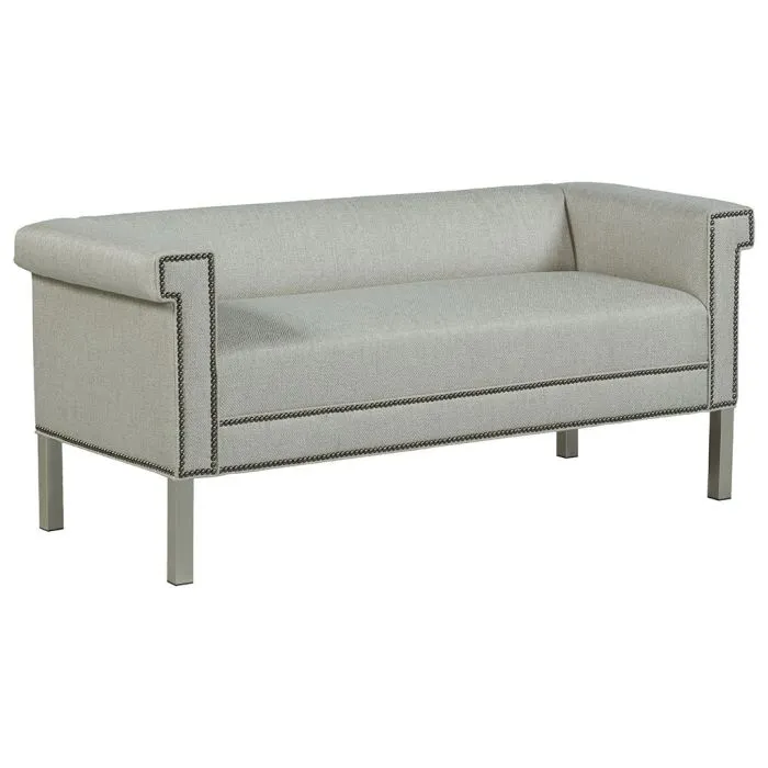 Fairfield Furniture S-33TM-10 Greek Key Arm with Tight Seat Bench