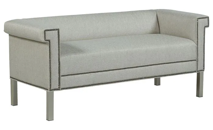 Fairfield Furniture S-33TM-10 Greek Key Arm with Tight Seat Bench Fairfield Furniture S-33TM-10 Greek Key Arm with Tight Seat Bench