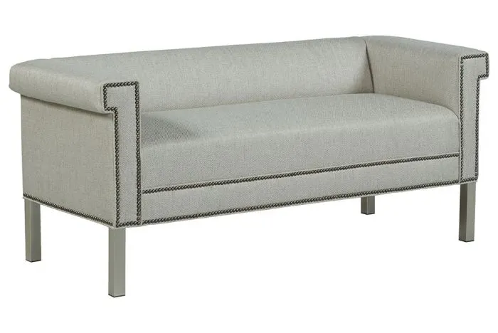 Fairfield Furniture S-33TM-10 Greek Key Arm with Tight Seat Bench Fairfield Furniture S-33TM-10 Greek Key Arm with Tight Seat Bench