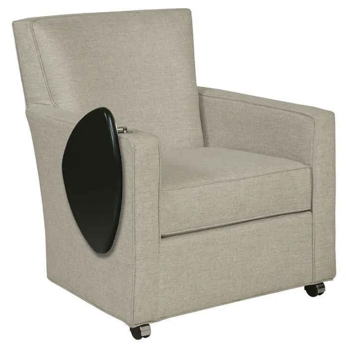 Fairfield Furniture S-7433-T2 Craven Lounge Chair with Folding Tablet & Front Casters Fairfield Furniture S-7433-T2 Craven Lounge Chair with Folding Tablet & Front Casters