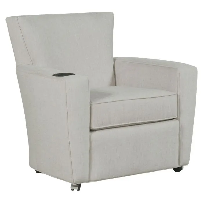 Fairfield Furniture S-7453-A2 Payton Lounge Chair with Front Casters, Cupholder Fairfield Furniture S-7453-A2 Payton Lounge Chair with Front Casters, Cupholder
