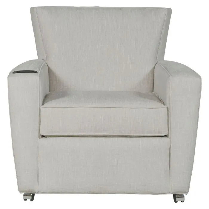 Fairfield Furniture S-7453-A2 Payton Lounge Chair with Front Casters, Cupholder Fairfield Furniture S-7453-A2 Payton Lounge Chair with Front Casters, Cupholder