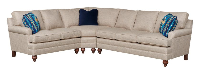 Kincaid Furniture UPH-XCC-SP Comfort Select Sock Arm Sectional Package Kincaid Furniture UPH-XCC-SP Comfort Select Sock Arm Sectional Package