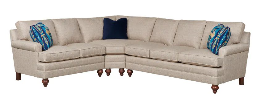 Kincaid Furniture UPH-XCC-SP Comfort Select Sock Arm Sectional Package Kincaid Furniture UPH-XCC-SP Comfort Select Sock Arm Sectional Package