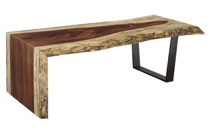 Fairfield Furniture T-LE54-WC Natural Guanacaste 54" Waterfall Cocktail Table Fairfield Furniture T-LE54-WC Natural Guanacaste 54" Waterfall Cocktail Table