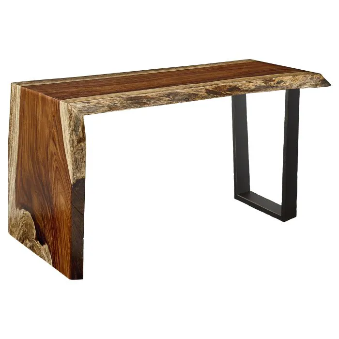 Fairfield Furniture T-LE54-WD Natural Guanacaste 54″ Waterfall Desk
