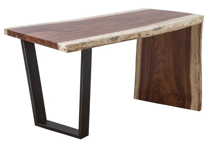Fairfield Furniture T-LE54-WD Natural Guanacaste 54" Waterfall Desk Fairfield Furniture T-LE54-WD Natural Guanacaste 54" Waterfall Desk