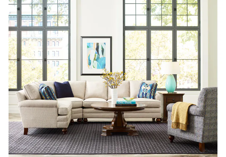 Kincaid Furniture UPH-XCC-SP Comfort Select Sock Arm Sectional Package Kincaid Furniture UPH-XCC-SP Comfort Select Sock Arm Sectional Package