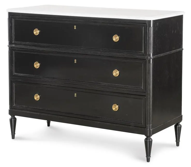 Highland House HH26-126S Aubert Chest - stone top Highland House HH26-126S Aubert Chest - stone top