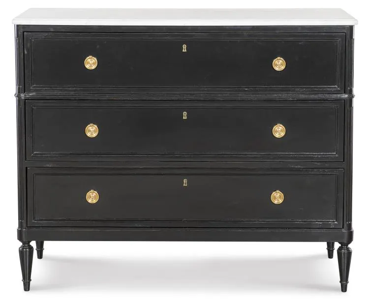Highland House HH26-126S Aubert Chest - stone top Highland House HH26-126S Aubert Chest - stone top
