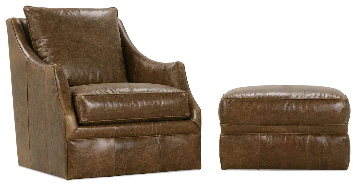 Rowe Furniture KARA-L-016 Kara Leather Swivel Rowe Furniture KARA-L-016 Kara Leather Swivel