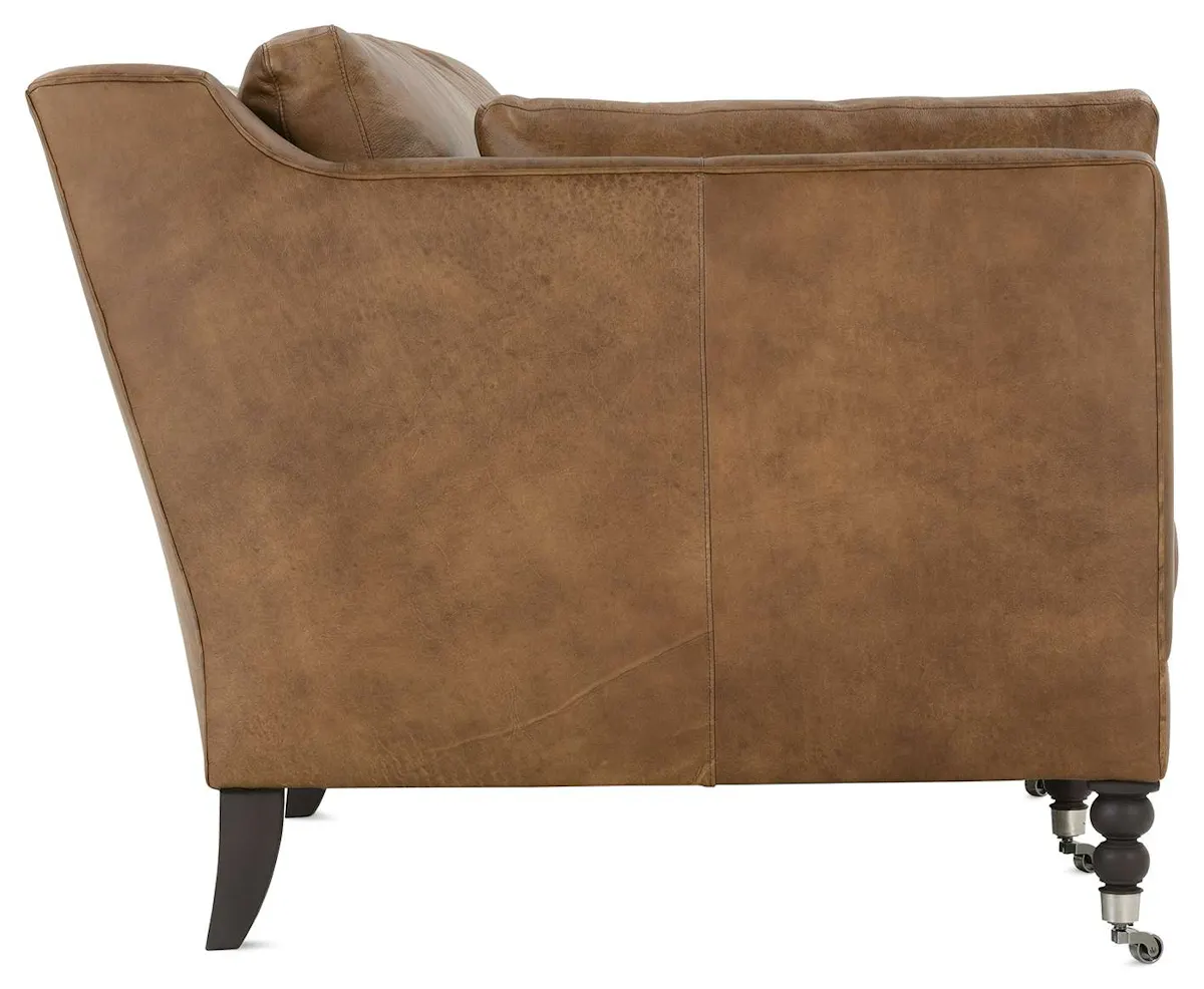 Rowe Furniture MADELINE-L-033-94 Madeline 90 Inch Express Cocoa Leather Sofa Rowe Furniture MADELINE-L-033-94 Madeline 90 Inch Express Cocoa Leather Sofa