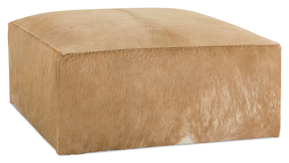 Rowe Furniture MILES-L-005 Miles Hair On Hide Ottoman Rowe Furniture MILES-L-005 Miles Hair On Hide Ottoman