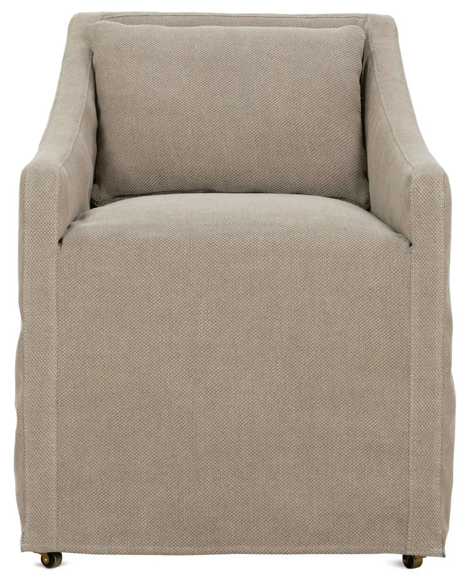 Rowe Furniture ODESSA-SLIP-502 Odessa Slip Dining Arm Chair With Casters Rowe Furniture ODESSA-SLIP-502 Odessa Slip Dining Arm Chair With Casters