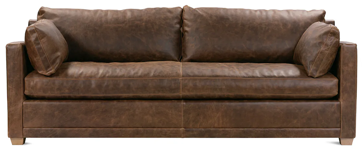 Rowe Furniture SYLVIE-L-022 Sylvie Sofa: Bespoke Leather Program Rowe Furniture SYLVIE-L-022 Sylvie Sofa: Bespoke Leather Program