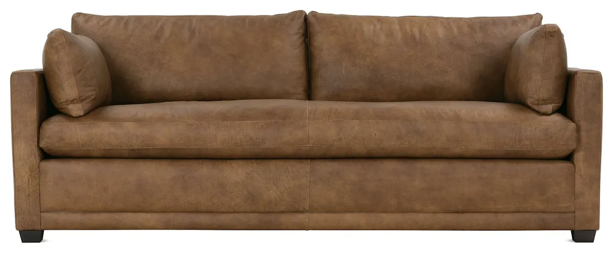 Rowe Furniture SYLVIE-L-022-94 Sylvie 88 Inch Express Cocoa Leather Sofa Rowe Furniture SYLVIE-L-022-94 Sylvie 88 Inch Express Cocoa Leather Sofa