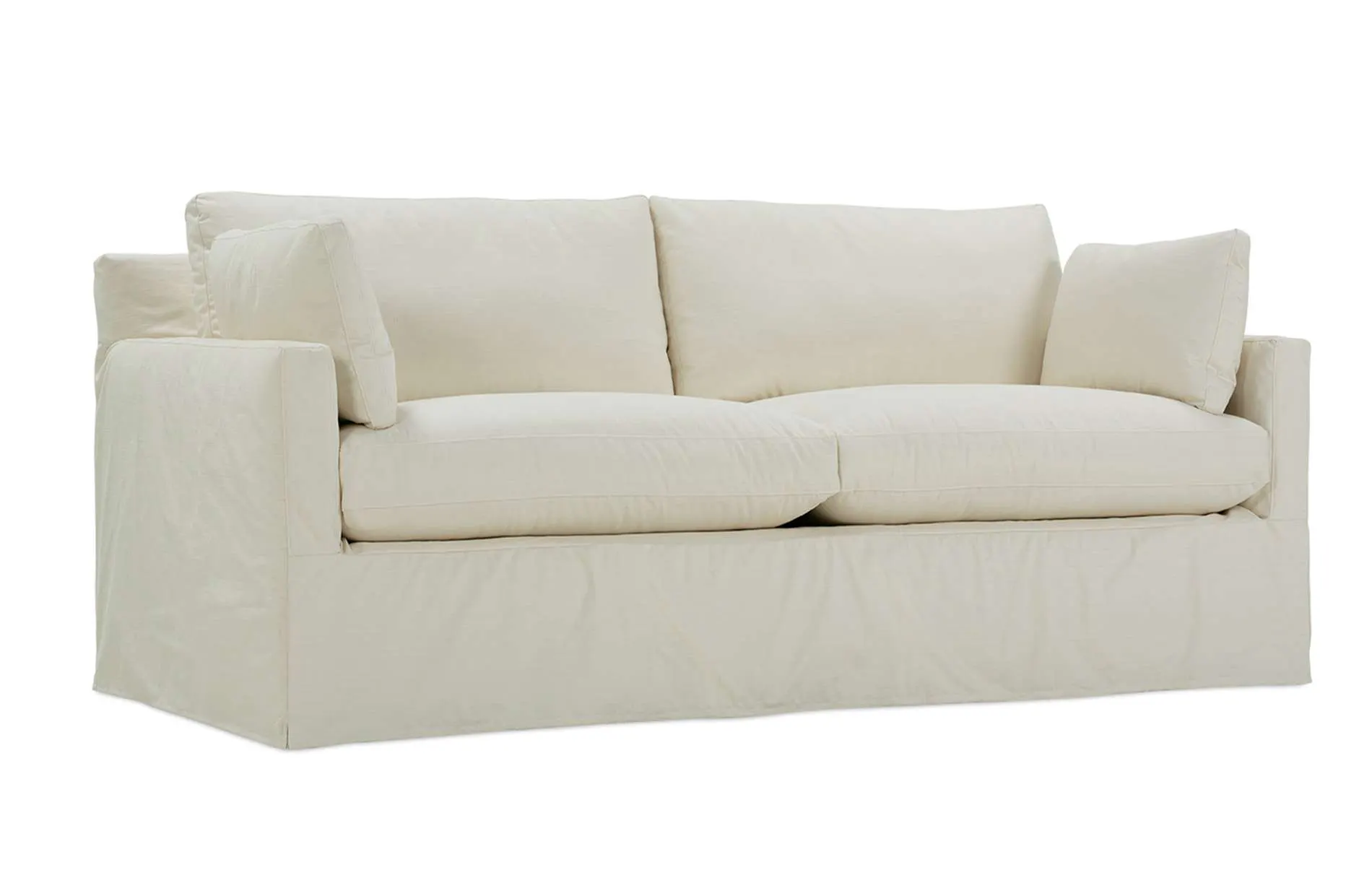 Rowe Furniture SYLVIE-SLIP-001 Sylvie Slipcover 75 Inch Bench 2 Cushion Sofa
