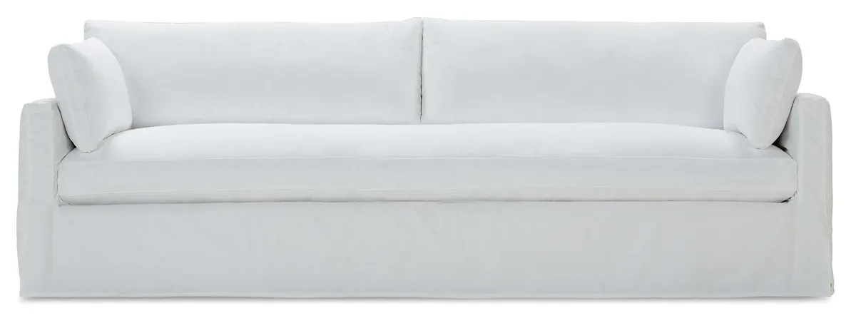 Rowe Furniture SYLVIE-SLIP-140 Sylvie Slip 100 Inch Extra Long Bench Cushion Sofa Rowe Furniture SYLVIE-SLIP-140 Sylvie Slip 100 Inch Extra Long Bench Cushion Sofa