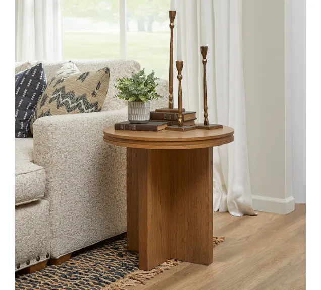 Flexsteel Furniture W1025-02 Waterfall Round End Table Flexsteel Furniture W1025-02 Waterfall Round End Table