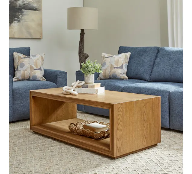 Flexsteel Furniture W1025-0311 Waterfall Rectangular Coffee Table with Casters Flexsteel Furniture W1025-0311 Waterfall Rectangular Coffee Table with Casters