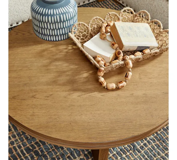 Flexsteel Furniture W1025-034 Waterfall Round Coffee Table Flexsteel Furniture W1025-034 Waterfall Round Coffee Table