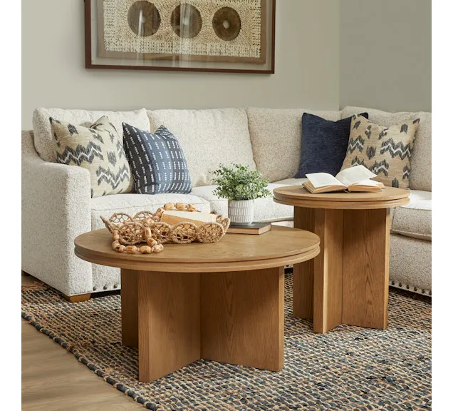Flexsteel Furniture W1025-034 Waterfall Round Coffee Table Flexsteel Furniture W1025-034 Waterfall Round Coffee Table