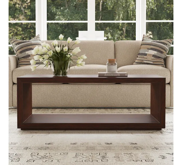 Flexsteel Furniture W1026-0311 Waterfall Rectangular Coffee Table with Casters Flexsteel Furniture W1026-0311 Waterfall Rectangular Coffee Table with Casters