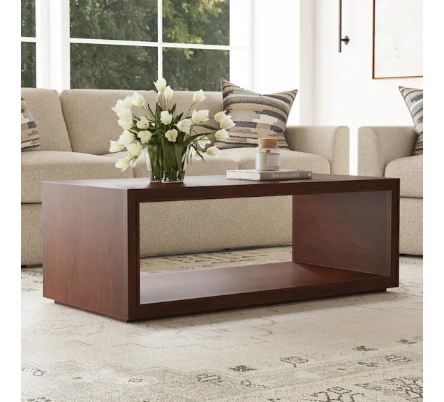 Flexsteel Furniture W1026-0311 Waterfall Rectangular Coffee Table with Casters Flexsteel Furniture W1026-0311 Waterfall Rectangular Coffee Table with Casters
