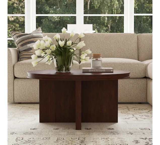 Flexsteel Furniture W1026-034 Waterfall Round Coffee Table Flexsteel Furniture W1026-034 Waterfall Round Coffee Table