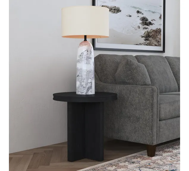 Flexsteel Furniture W1027-02 Waterfall Round End Table Flexsteel Furniture W1027-02 Waterfall Round End Table